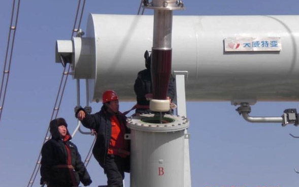 华能武川李汉梁光伏电站220kV #2主变更换安装